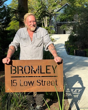 David Bromley standing outside our Eumundi Prize Home