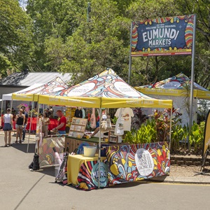 Stall at Eumundi Markets on the Sunshine Coast