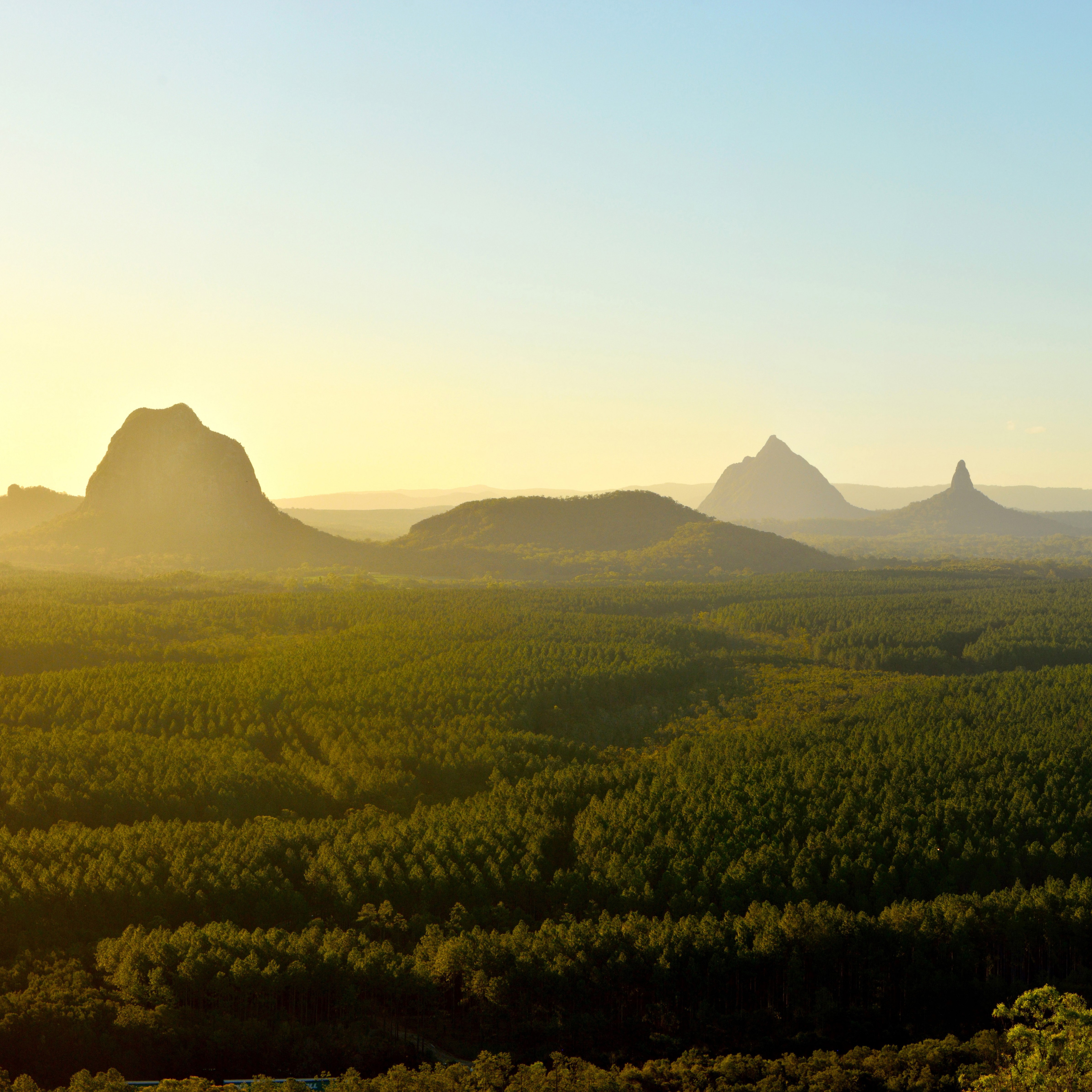 Glass House Mountains in the Sunshine Coast Hinterland