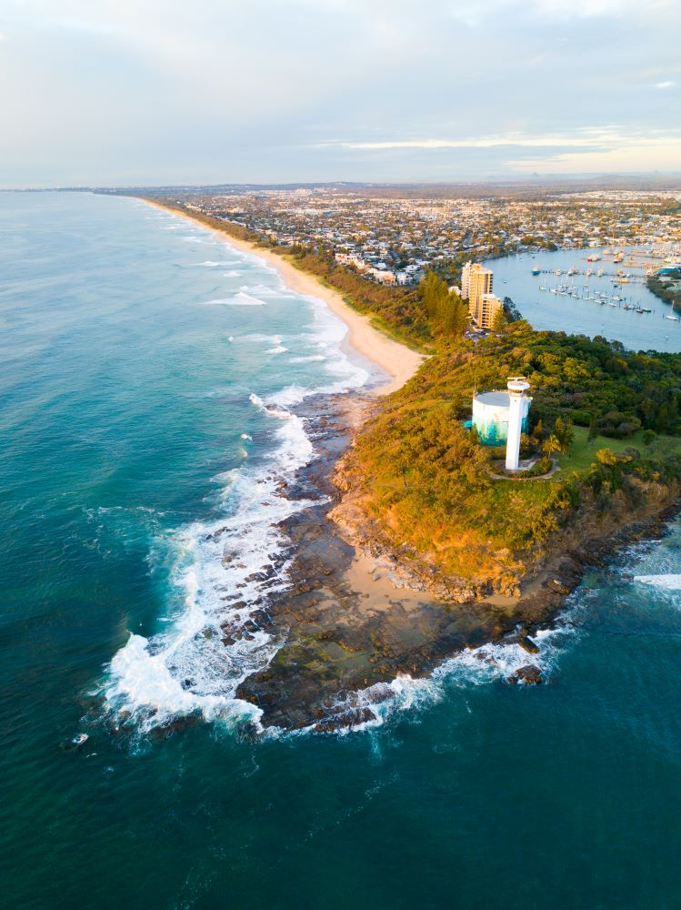 Point Cartwright Lighthouse in Mooloolaba on the Sunshine Coast