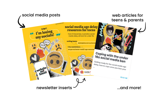 Social media post, newsletter insert and web articles