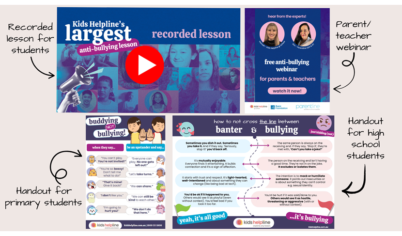 Lesson recording, parent/teacher webinar, and student handouts